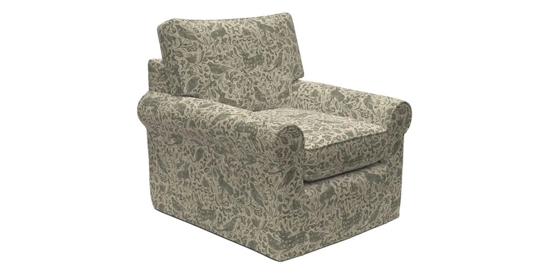 Bignor Chair in Two Tone Plain Biscuit. Loose cover option available
