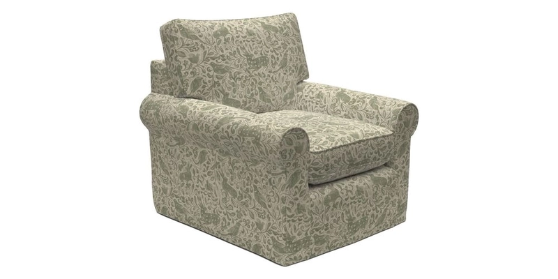Bignor Chair in Two Tone Plain Biscuit. Loose cover option available