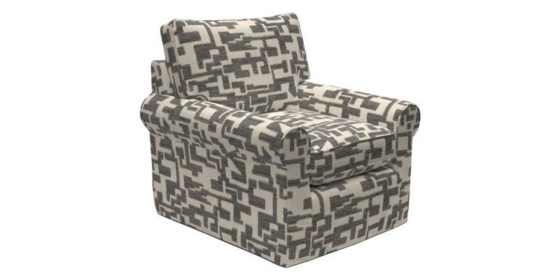 Bignor Chair in Two Tone Plain Biscuit. Loose cover option available