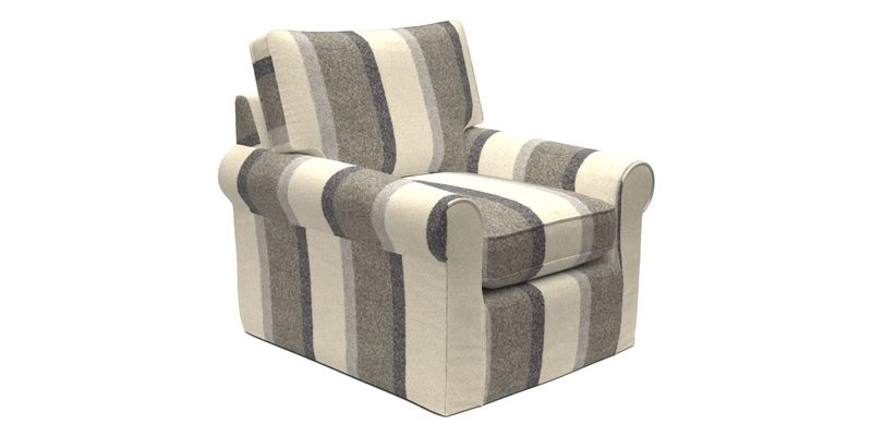 Bignor Chair in Two Tone Plain Biscuit. Loose cover option available