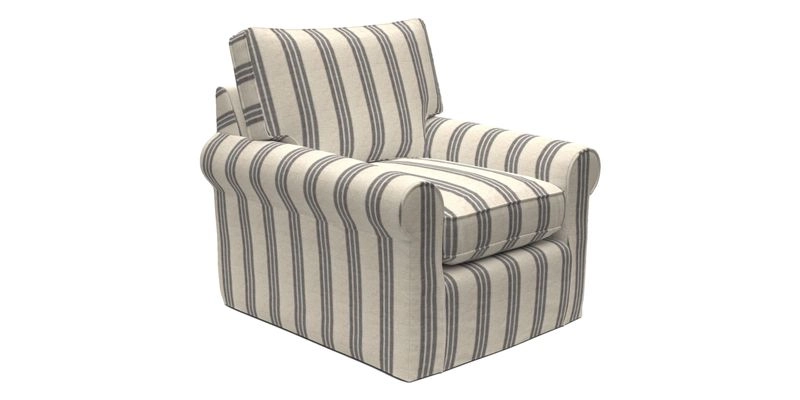 Bignor Chair in Two Tone Plain Biscuit. Loose cover option available