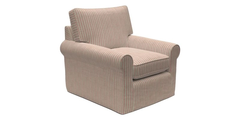 Bignor Chair in Two Tone Plain Biscuit. Loose cover option available
