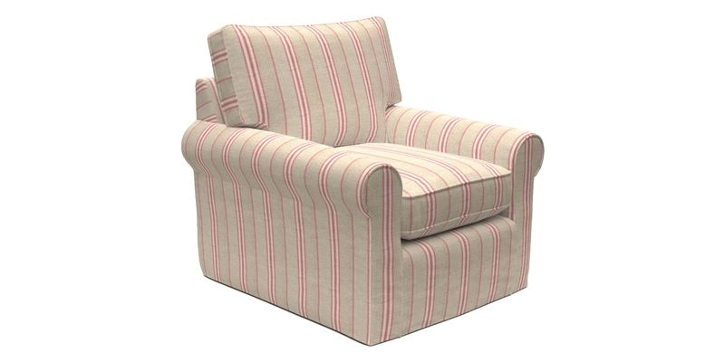 Bignor Chair in Two Tone Plain Biscuit. Loose cover option available
