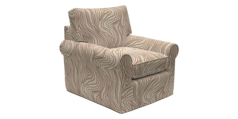 Bignor Chair in Two Tone Plain Biscuit. Loose cover option available