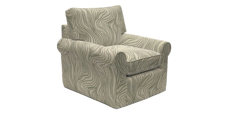 Bignor Chair in Two Tone Plain Biscuit. Loose cover option available