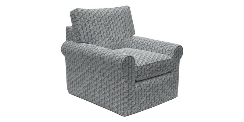 Bignor Chair in Two Tone Plain Biscuit. Loose cover option available