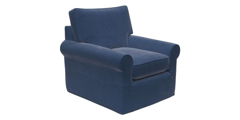Bignor Chair in Two Tone Plain Biscuit. Loose cover option available