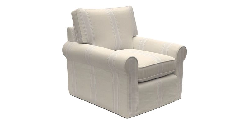 Bignor Chair in Two Tone Plain Biscuit. Loose cover option available