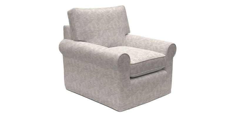 Bignor Chair in Two Tone Plain Biscuit. Loose cover option available