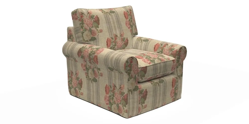 Bignor Chair in Two Tone Plain Biscuit. Loose cover option available