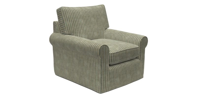 Bignor Chair in Two Tone Plain Biscuit. Loose cover option available