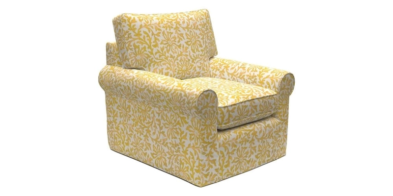 Bignor Chair in Two Tone Plain Biscuit. Loose cover option available