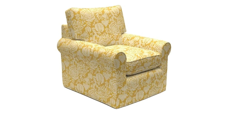 Bignor Chair in Two Tone Plain Biscuit. Loose cover option available