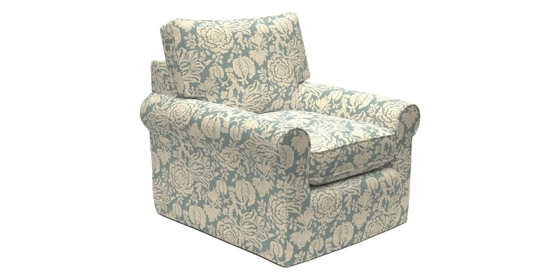 Bignor Chair in Two Tone Plain Biscuit. Loose cover option available