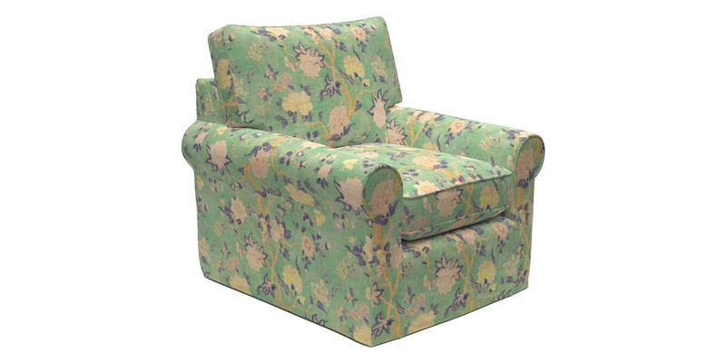 Bignor Chair in Two Tone Plain Biscuit. Loose cover option available