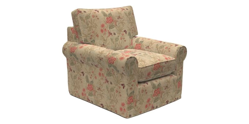 Bignor Chair in Two Tone Plain Biscuit. Loose cover option available