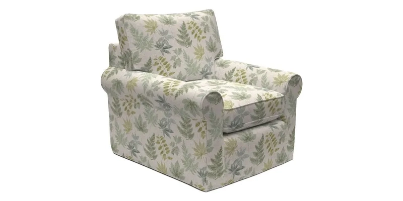 Bignor Chair in Two Tone Plain Biscuit. Loose cover option available