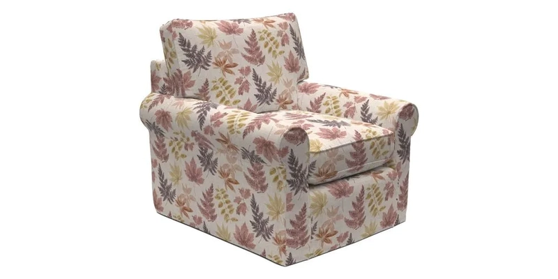 Bignor Chair in Two Tone Plain Biscuit. Loose cover option available