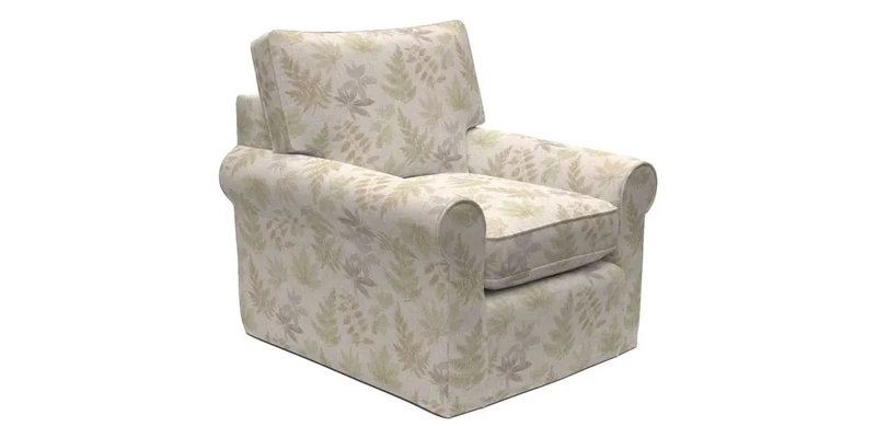 Bignor Chair in Two Tone Plain Biscuit. Loose cover option available