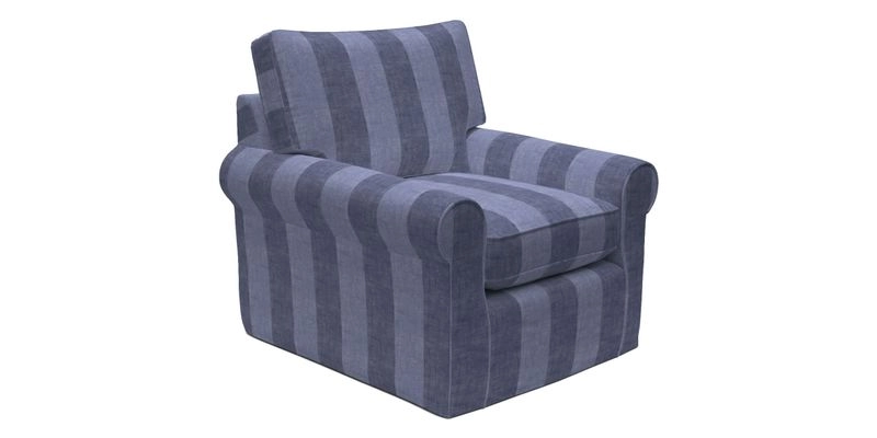 Bignor Chair in Two Tone Plain Biscuit. Loose cover option available