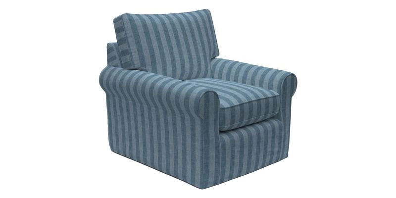 Bignor Chair in Two Tone Plain Biscuit. Loose cover option available