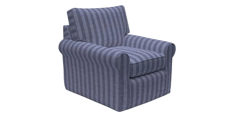 Bignor Chair in Two Tone Plain Biscuit. Loose cover option available