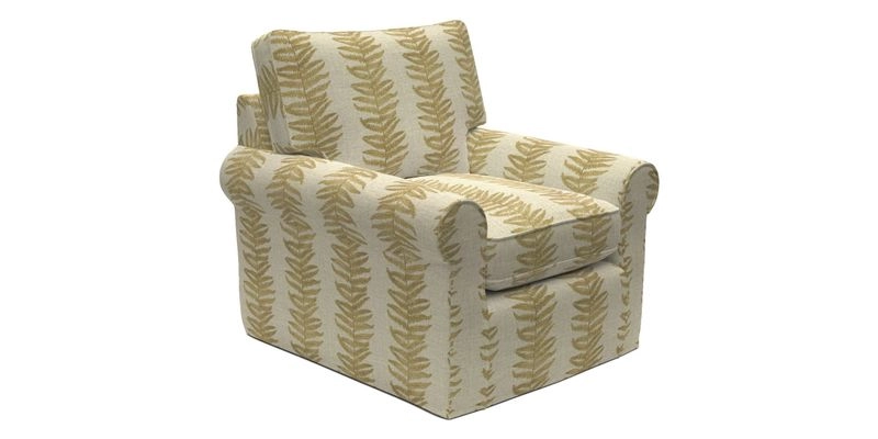 Bignor Chair in Two Tone Plain Biscuit. Loose cover option available