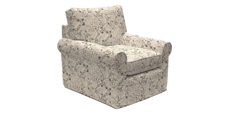 Bignor Chair in Two Tone Plain Biscuit. Loose cover option available
