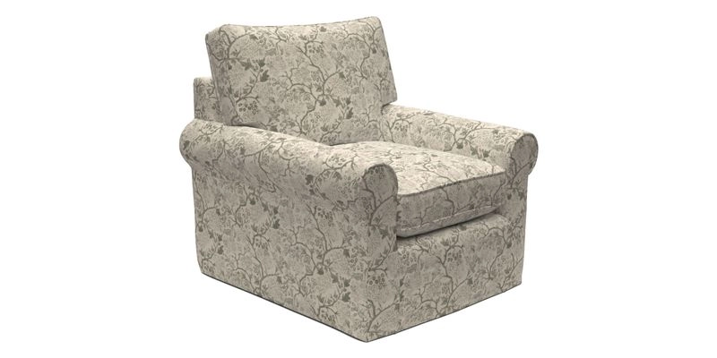 Bignor Chair in Two Tone Plain Biscuit. Loose cover option available