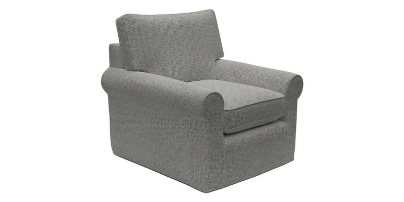 Bignor Chair in Two Tone Plain Biscuit. Loose cover option available