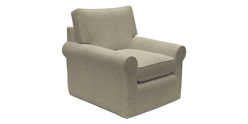 Bignor Chair in Two Tone Plain Biscuit. Loose cover option available
