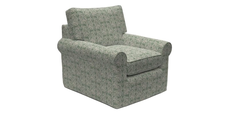 Bignor Chair in Two Tone Plain Biscuit. Loose cover option available