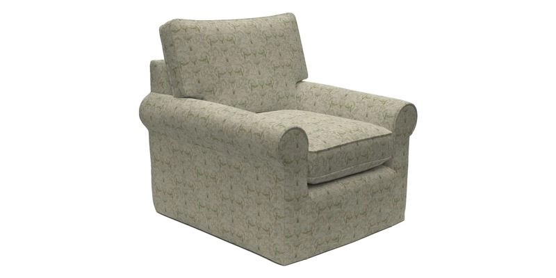 Bignor Chair in Two Tone Plain Biscuit. Loose cover option available