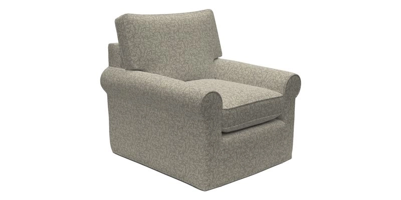Bignor Chair in Two Tone Plain Biscuit. Loose cover option available