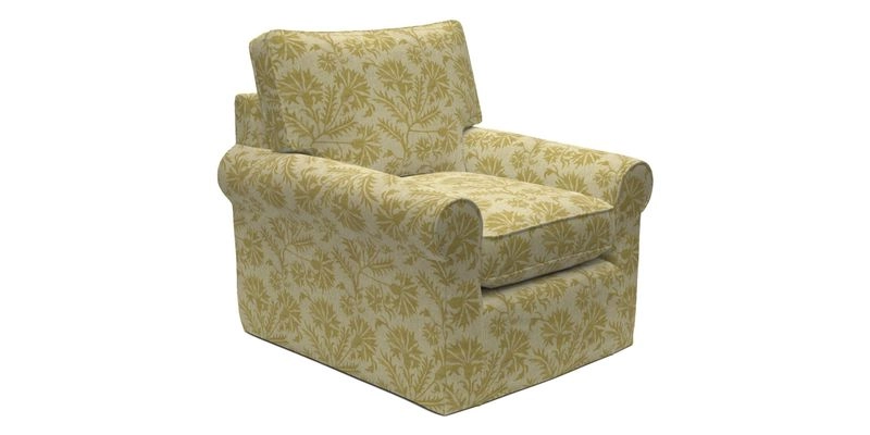 Bignor Chair in Two Tone Plain Biscuit. Loose cover option available