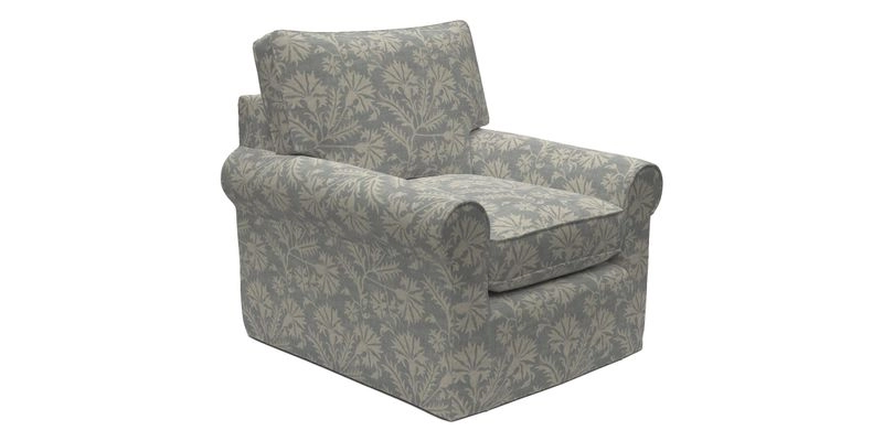 Bignor Chair in Two Tone Plain Biscuit. Loose cover option available