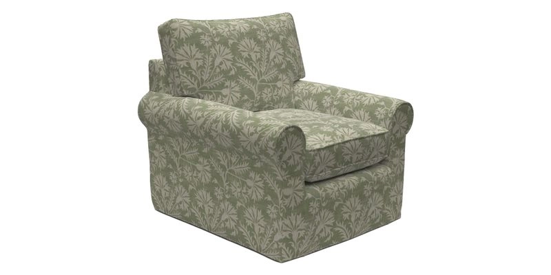 Bignor Chair in Two Tone Plain Biscuit. Loose cover option available