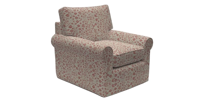 Bignor Chair in Two Tone Plain Biscuit. Loose cover option available
