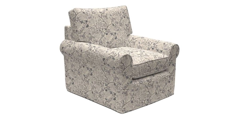 Bignor Chair in Two Tone Plain Biscuit. Loose cover option available