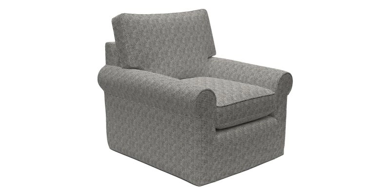 Bignor Chair in Two Tone Plain Biscuit. Loose cover option available