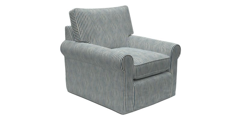 Bignor Chair in Two Tone Plain Biscuit. Loose cover option available