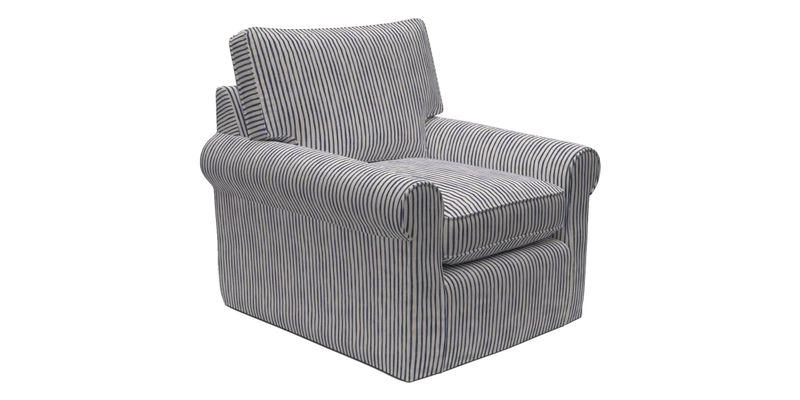 Bignor Chair in Two Tone Plain Biscuit. Loose cover option available