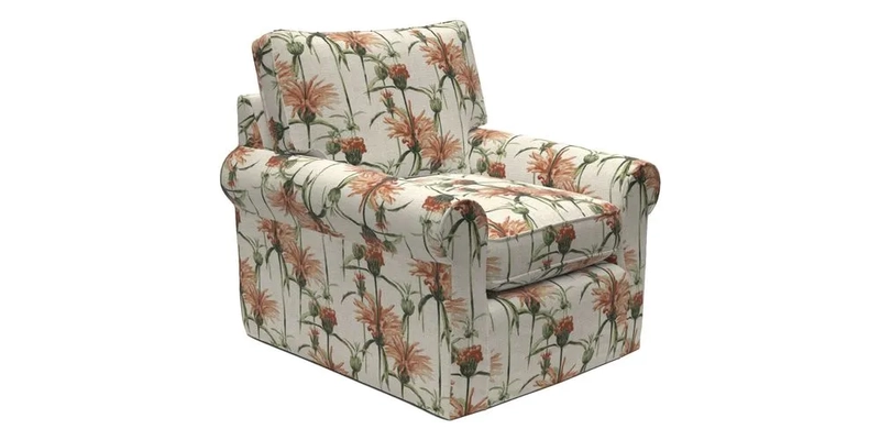 Bignor Chair in Two Tone Plain Biscuit. Loose cover option available