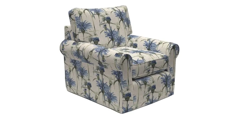 Bignor Chair in Two Tone Plain Biscuit. Loose cover option available