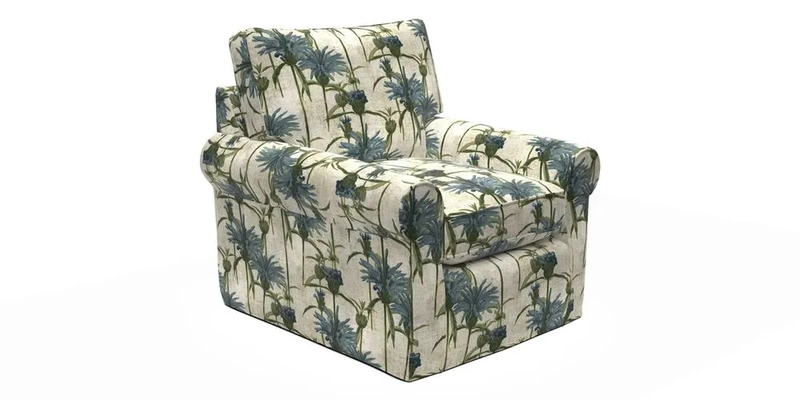 Bignor Chair in Two Tone Plain Biscuit. Loose cover option available