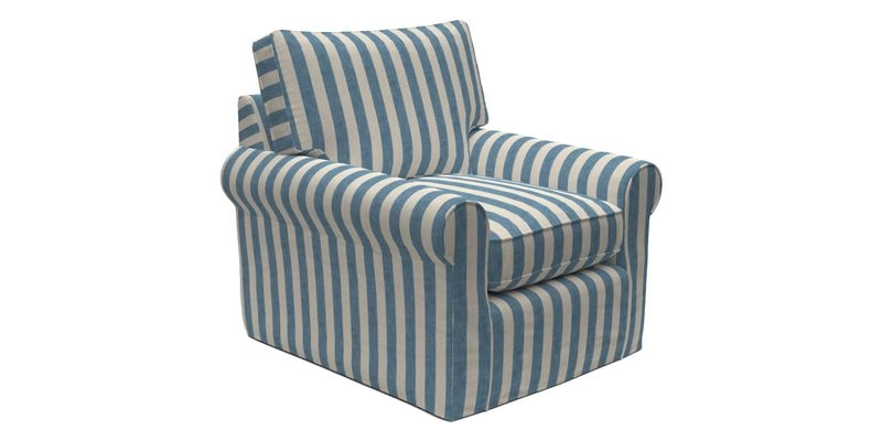 Bignor Chair in Two Tone Plain Biscuit. Loose cover option available