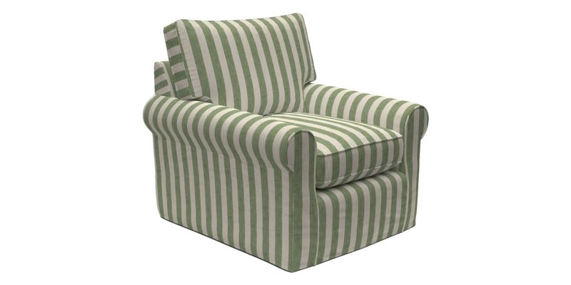Bignor Chair in Two Tone Plain Biscuit. Loose cover option available