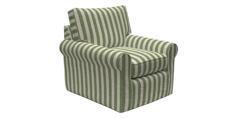 Bignor Chair in Two Tone Plain Biscuit. Loose cover option available