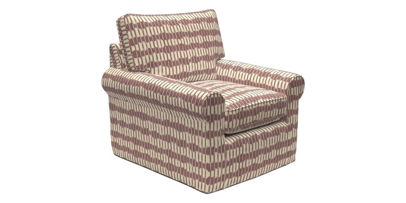 Bignor Chair in Two Tone Plain Biscuit. Loose cover option available