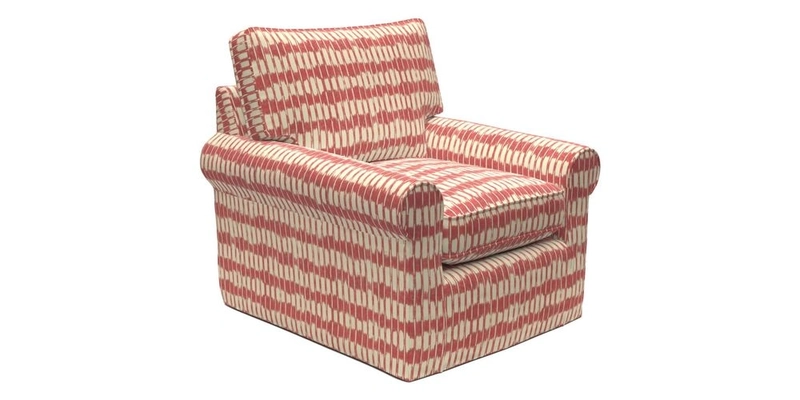 Bignor Chair in Two Tone Plain Biscuit. Loose cover option available